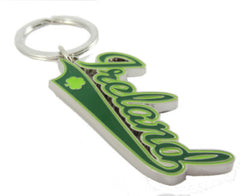 KR04 Ireland Text Metal Keyring