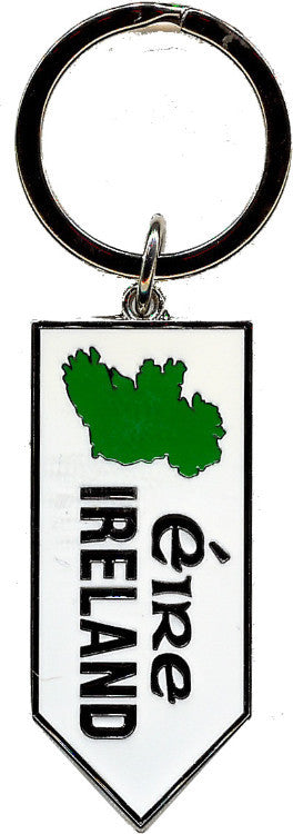 KRRS1 Map Ireland Road Sign Keyring
