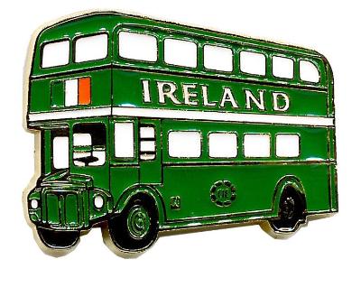 Metal Magnet MM045 Irish Bus Gold